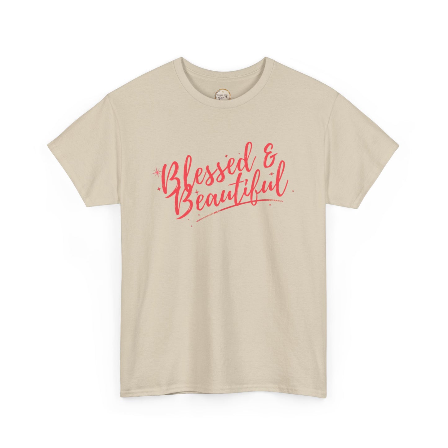 Blessed & Beautiful Unisex Heavy Cotton Tee - Inspirational Casual Wear