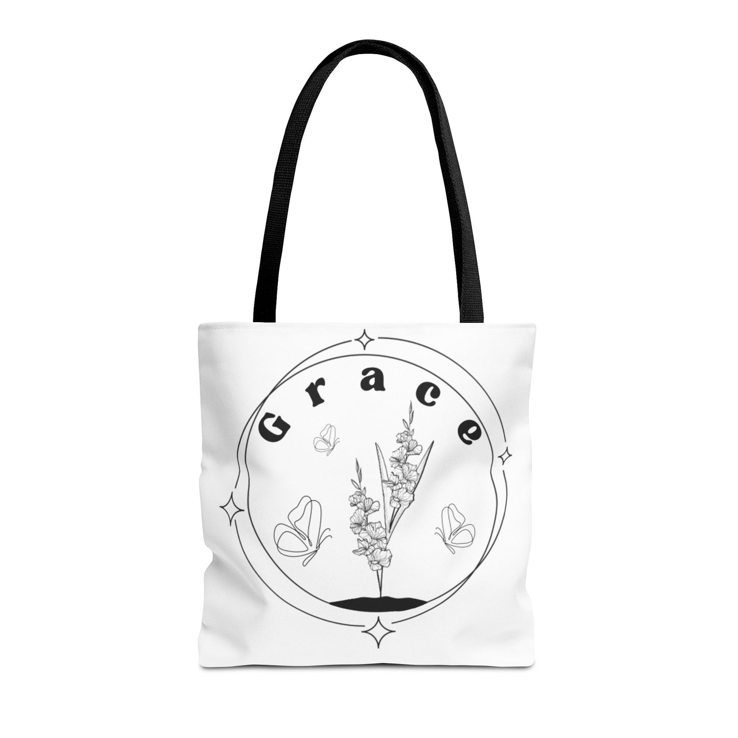 Grace Tote Bag - Stylish All-Over Print for Women's Spiritual Journey