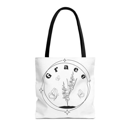 Grace Tote Bag - Stylish All-Over Print for Women's Spiritual Journey