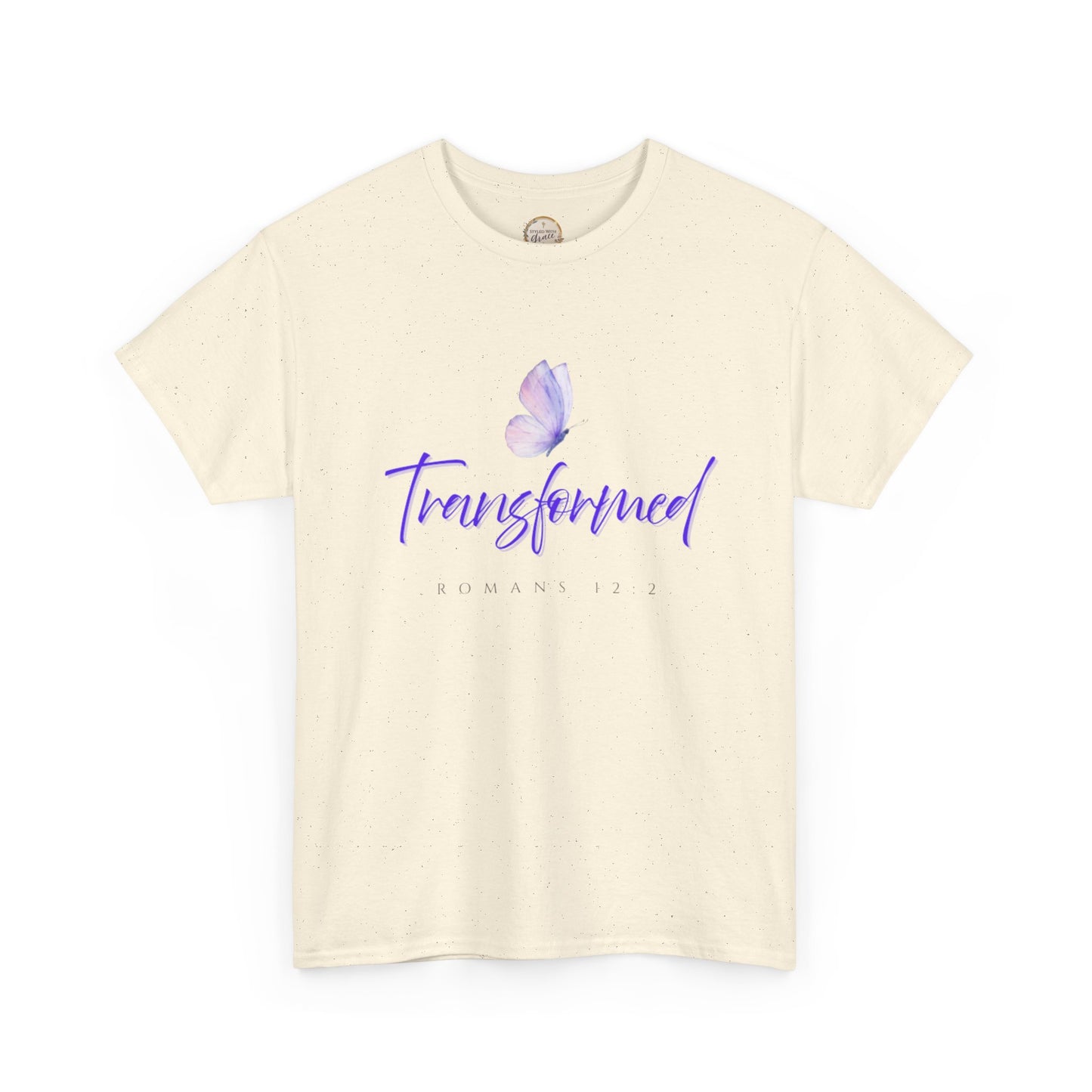 Transformed Tee - Unisex Heavy Cotton Tee, Inspirational Shirt, Gift for Mindfulness, Self-Care, Positive Vibes, [...]