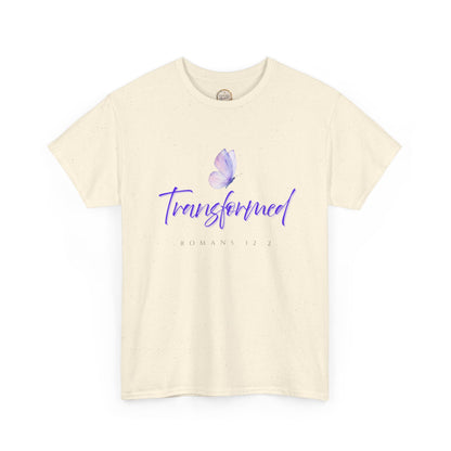 Transformed Tee - Unisex Heavy Cotton Tee, Inspirational Shirt, Gift for Mindfulness, Self-Care, Positive Vibes, [...]