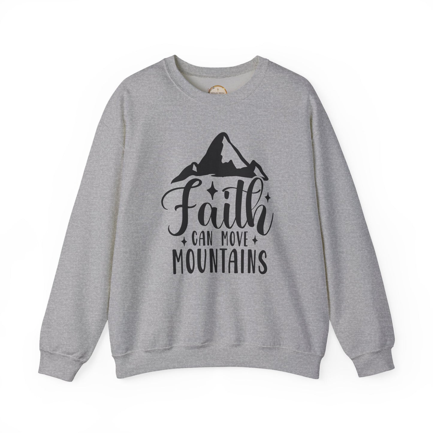 Faith Can Move Mountains Crewneck Sweatshirt