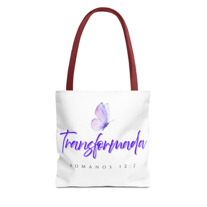 Transformada Tote Bag, Motivational Gift, Eco-Friendly Shopper, Women's Fashion, Bible Verse Accessory